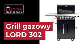 ACTIVA Polska Grill gazowy LORD 302 31 105  25 kW  Ruszt żeliwny  gniazdo LPG [upl. by Yamauchi]