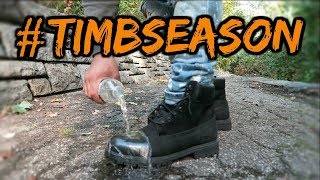 TIMBERLAND 6quot PREMIUM WATERPROOF BLACK BOOTS REVIEW [upl. by Philipps]