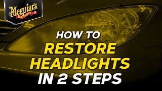 How To Restore Dull and Oxidized Headlights in 2 Steps With Meguiars Perfect Clarity Headlight Kit [upl. by Gilmour]