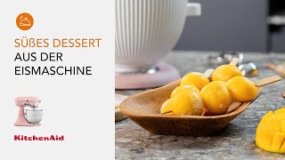 MangoMochiKugeln Süßes Dessert aus der Eismaschine  Rezepte  KitchenAid [upl. by Valley857]