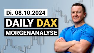 DAX Shortpotenzial steigt stark an  Daily DAX Morgenanalyse am 08102024  Florian Kasischke [upl. by Letnahs]