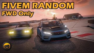 All FWD Cars In One Race  GTA FiveM Random More №131 [upl. by Eerpud]