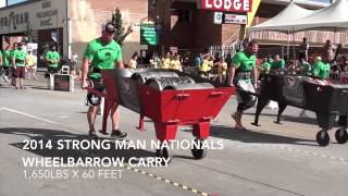 2104 Strongman Nationals Wheelbarrow Carry [upl. by Haymo668]