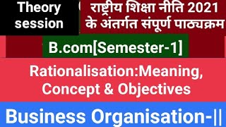 RationalisationConceptMeaningamp ObjectivesBusiness Organisation [upl. by Maite]