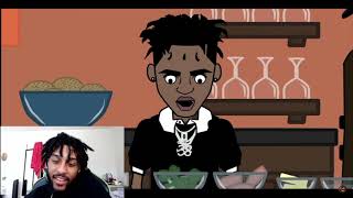 Kodak Blacks Cookin Show Beef Broccoroni with NBA YoungBoy Johnny Finesse Reaction [upl. by Hime966]