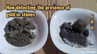 How detecting gold prescence in stones [upl. by Minardi]