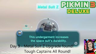 Metal Suit Z Found  Building Fruit Reserves  Day 9  Pikmin 3 Deluxe Longplay  Nintendo Switch [upl. by Luebke760]