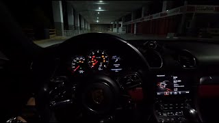 Porsche 718 Cayman S 2017  4K POV Night Drive Test [upl. by Blodget]