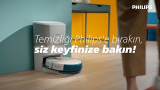 Philips Robot Süpürge 7000  Siz Evde Olmasanız Bile Temizlenmedik Yer Bırakmaz [upl. by Meta631]