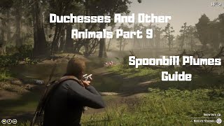 RDR2  Duchesses And Other Animals Part 9  Spoonbill Plumes Guide [upl. by Notniw]