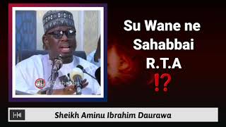 Su Wanene Sahabbai RTA  Sheikh Aminu Ibrahim Daurawa [upl. by Yarrum932]