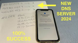 NEW DNS UNLOCK 2024 Remove icloud lock without owner Unlock Apple activation lock forgot password [upl. by Annoit]