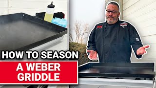 How To Season A Weber Griddle  Ace Hardware [upl. by Oinotnas]