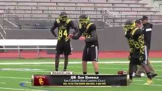 USC commits in action US Army AA Bowl practices [upl. by Aical]