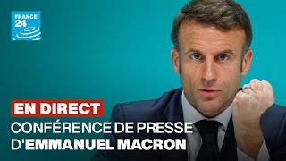 🔴 REPLAY  Conférence de presse dEmmanuel Macron en INTÉGRALITÉ [upl. by Lluj]