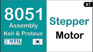 Stepper motor using 8051  Keil amp Proteus  ProjeXonic [upl. by Johppah196]