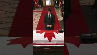 Trudeau pays respects to Brian Mulroney [upl. by Liakim]