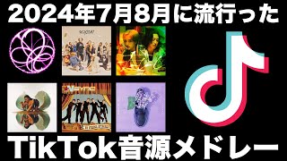 【TikTok】2024年7月8月に流行ったTikTok音源メドレー！！！ [upl. by Aleuqahs]