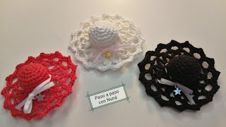 Broche sombrerito crochet🦋 [upl. by Rebme84]