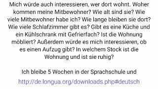 B2 Prüfung Texte schreiben deutsch telc subscribe Information Sprachschule Mitbewohner Preis [upl. by Gonta]