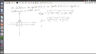Cálculo da abscissa de um ponto [upl. by Fry]