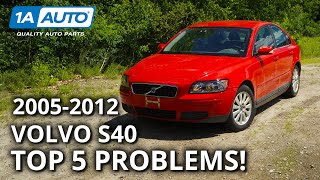 Top 5 Problems Volvo S40 Sedan 2nd Generation 20052012 [upl. by Nahtnaoj]