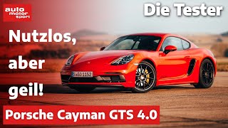 Porsche 718 Cayman GTS 40 Völlig nutzlos aber leider geil  Test  auto motor und sport [upl. by Damek156]