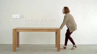 How to Open the Slice Extendable Dining Table  Soul amp Tables [upl. by Egroej775]