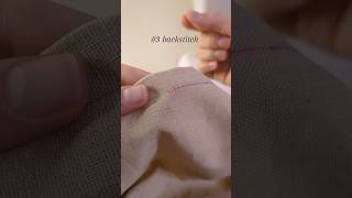 10 stitches you need to know 3 how to sew a backstitch sewingforbeginners sewingtutorial [upl. by Medina]