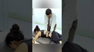 Chiropractic adjustment for thoracic spine trend feedshort [upl. by Susanna]