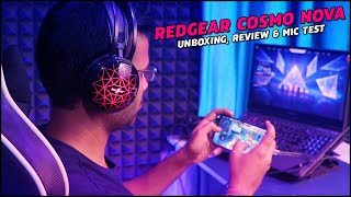 RedGear Cosmo Nova Gaming Headphones Unboxing Review Mic Test amp PUBG Test [upl. by Rattan]