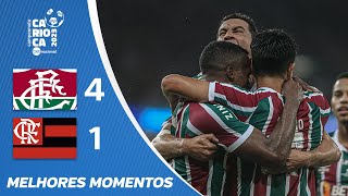 FLUMINENSE 4 x 1 FLAMENGO  MELHORES MOMENTOS  CARIOCÃO BETNACIONAL 2023 [upl. by Latia]