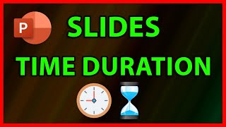 How to set the time  duration between slides on Powerpoint 2019 [upl. by Dasie]