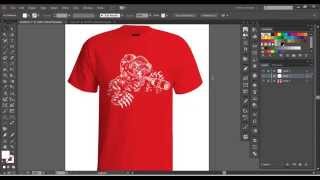 Vector Tshirt Mockup Tutorial [upl. by Young]