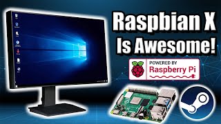 Raspbian X For The Raspberry Pi Is Awesome It Has Steam Box86 and RetroPie [upl. by Namhcan]