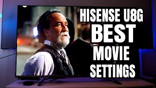 Hisense U8G Movie settings and Audio setup [upl. by Izmar389]