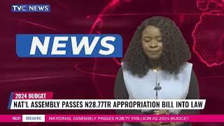 BREAKING National Assembly Passes 2024 Appropriation Bill Into Law [upl. by Countess]