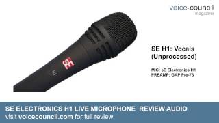 sE Electronics H1 MKii vs SM58  Live Condenser Mic Review Demo ft Vocals amp Guitar [upl. by Phionna411]