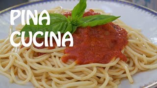 Authentic Italian Napoletana Sauce  Pina Cucina Ep 16 [upl. by Snapp315]