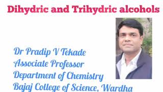 Video Lecture 21 DihydicTrihydric alcohols– Part I [upl. by Nnaitsirhc]