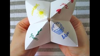 How to make a paper fortune teller  Very Easy [upl. by Ssur]