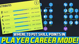 WHERE TO PUT SKILL POINTS IN FIFA 22 MY PLAYER CAREER MODE STRIKER [upl. by Gavini]