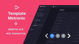 Integrasi Template Metronic dengan Inertia Vue 10  Pagination [upl. by Bakki260]