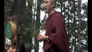 Sang Chod  fire offering by Geshe YongDong Courtenay BC Canada [upl. by Ahsilrac]