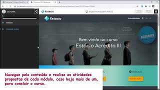 Como acessar o portal de atividades acadêmicas complementares horas aac estácio [upl. by Klenk]