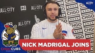 Cubs Nick Madrigal talks changing positions playing in Chicago and more  CHGO Cubs Podcast [upl. by Inamik]