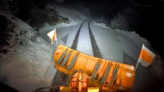 ❄️Plowing snow in the Austrian Alps  Unimog U400 asmr [upl. by Ocirred868]