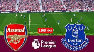 LIVE Arsenal vs Everton Premier League 2324 Full Match  Video Game Simulation [upl. by Barber]