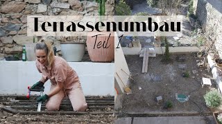 ALLES WIRD NEU GEMACHT  TerrassenMakeover Teil 1  Abriss der alten Terrasse  KüchenumbauUpdate [upl. by Wilen]