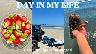 mini vlog first beach day of summer 2024 [upl. by Hgielrak]